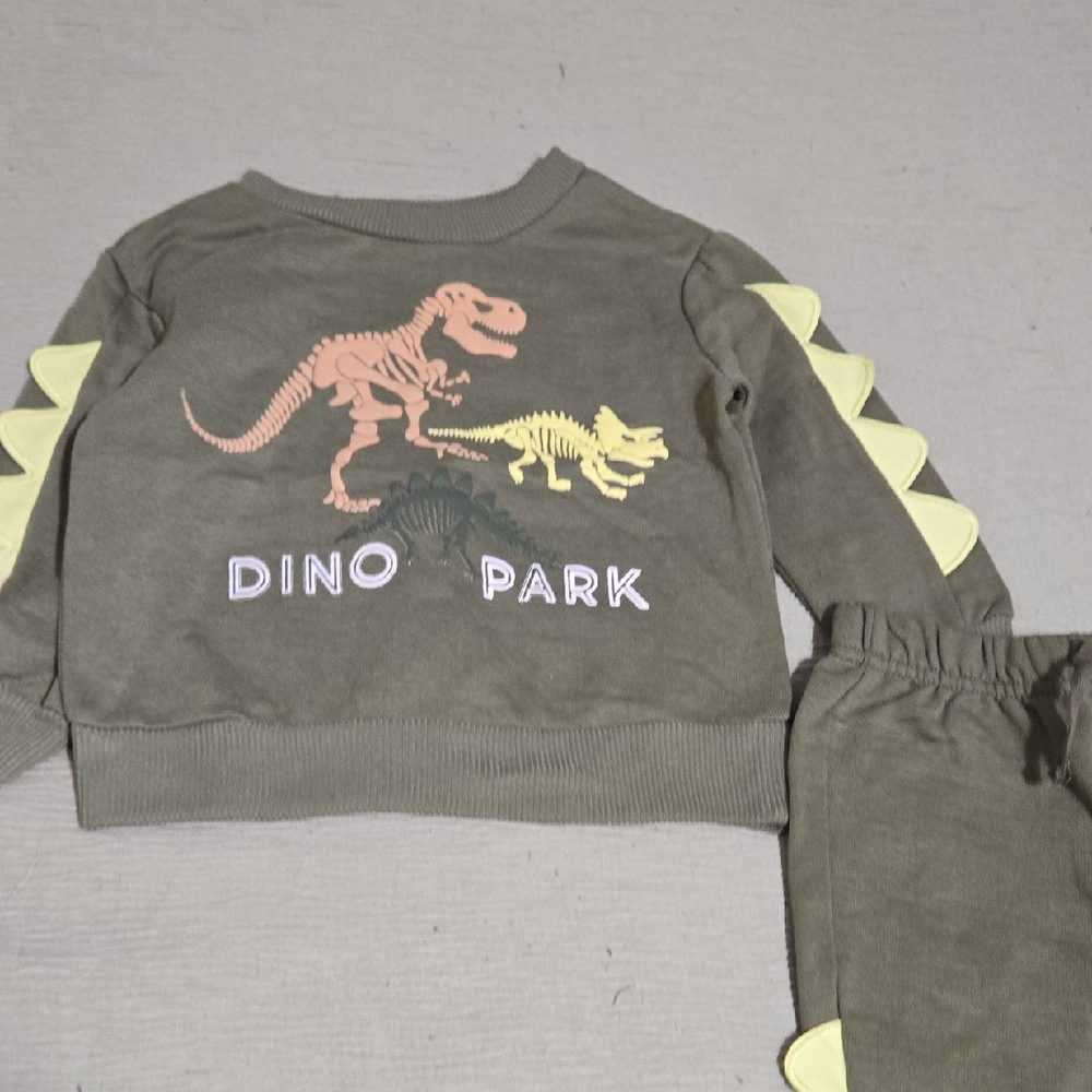 Kids Matching Set - Olive and Tan